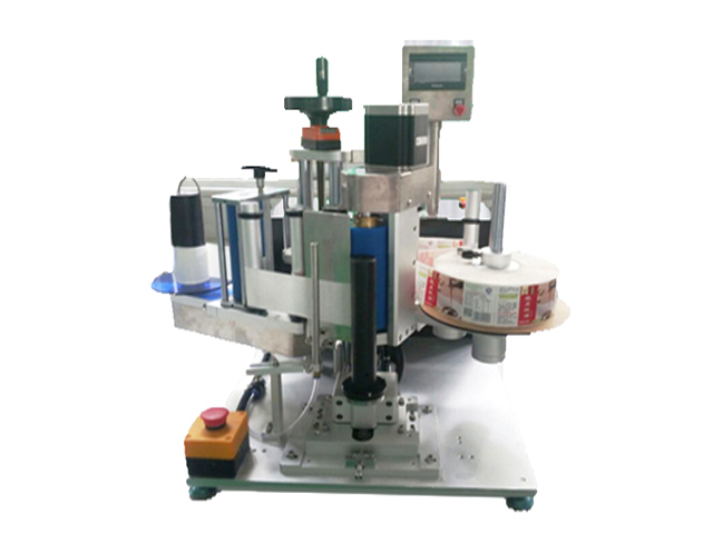 半自动软管贴标机经济型台式不干胶塑料管贴标机