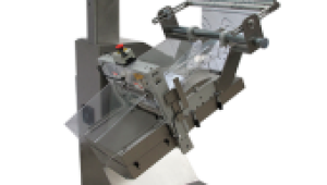 自动超市用倾斜式膜包机卷膜成型装袋设备定制横封伺服气动系统